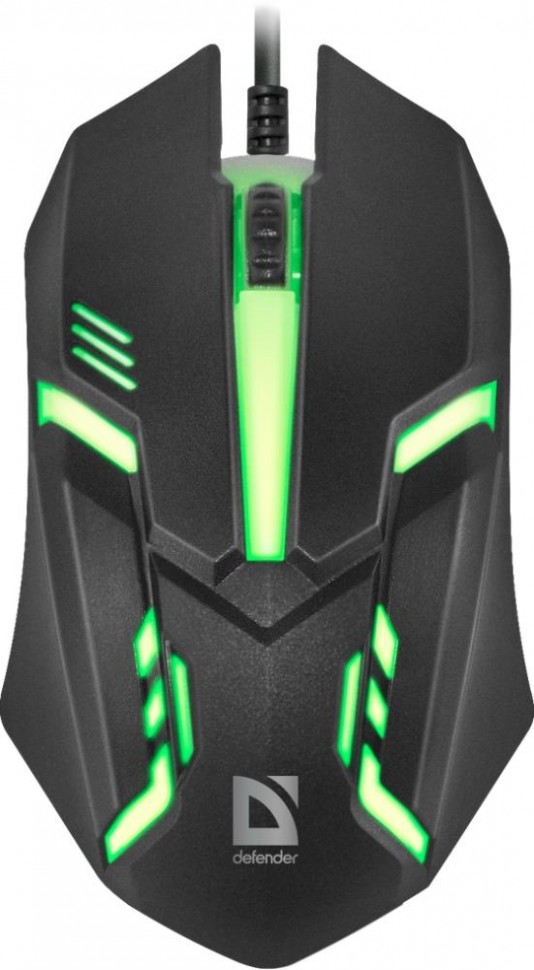 Мышка USB OPTICAL CYBER MB-560L BLACK 52560 DEFENDER