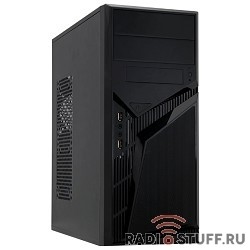 PowerCool S1007BK 450W {Тип: Midi-Tower, цвет: черный, форм-фактор: ATX, mATX, блок питания: 450 Вт, вентилятор: 120 мм, размеры: 175 x 407 x 362 мм, дополнительно: USB x2, наушники, микрофон}