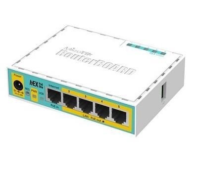 Маршрутизатор Mikrotik hEX PoE lite (арт. RB750UPr2) 