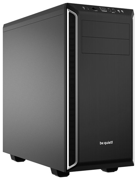be quiet! PURE BASE 600 SILVER / Midi-Tower / ATX / 2x5.25, 3x3.5, 8x2.5 / black+silver / BG022