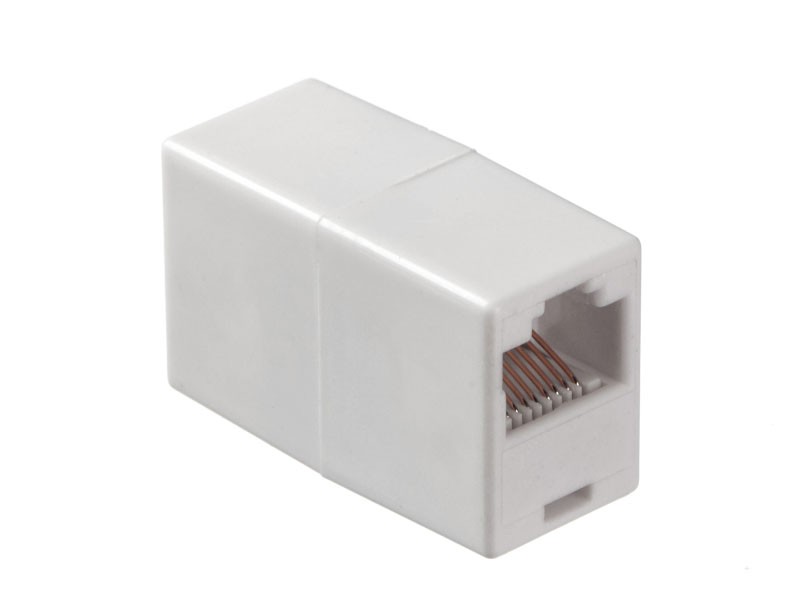 Соединительный модуль RJ45(8p8c) на RJ45(8p8c) / белый, Netko "L"