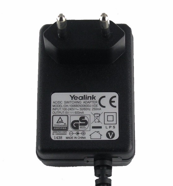Блок питания Yealink 0.6A