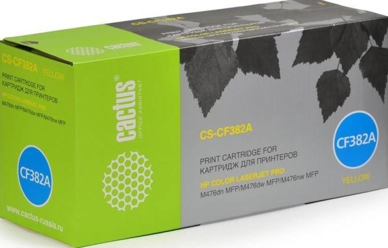 Картридж YELLOW /M476DN/M476NW 2.7K CS-CF382A CACTUS
