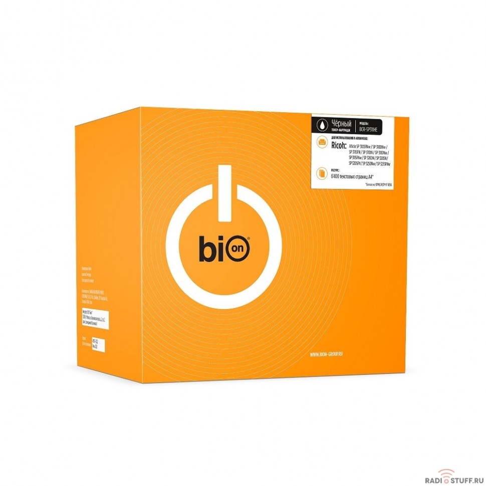 Bion SP311HE Картридж для Ricoh Aficio Ricoh SP 310SFNw/ SP 310DNw/SP 311SFN/SP 311DN/SP 311DNw/SP 311SFNw/SP 325DNw/SP 325SFNw (6400  стр.), Черный