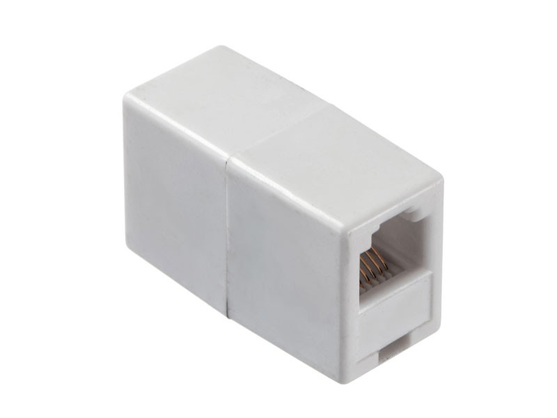 Соединительный модуль RJ-12(6p2c) на RJ12 / белый, Netko