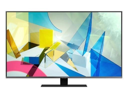 Телевизор SAMSUNG 50" 4K/Smart/UHD QLED 3840x2160 Wi-Fi Bluetooth Tizen черный / серебристый QE50Q80AAUXCE