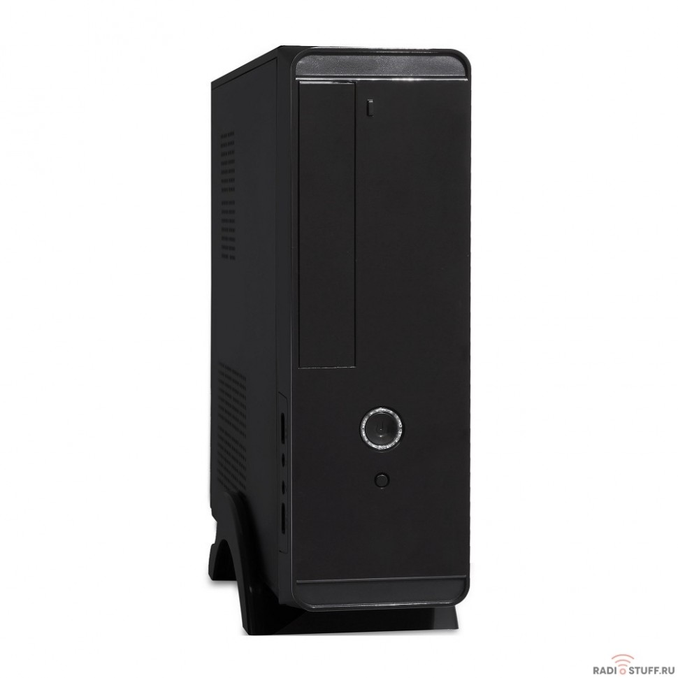 Exegate EX268700RUS Корпус MiniITX Exegate MI-209 Black, miniITX/mATX, <M400, 80mm>, 2*USB, Audio