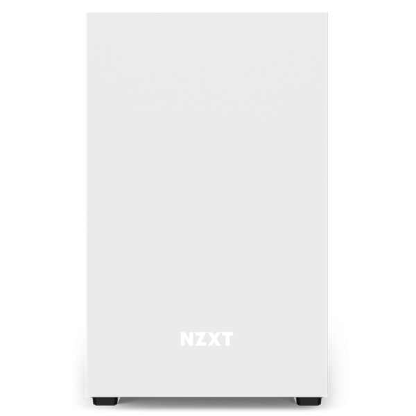 NZXT CA-H210I-W1 H210i Mini ITX White/Black Chassis with Smart Device 2, 2x120mm Aer F Case Fans, 1xLED Strip